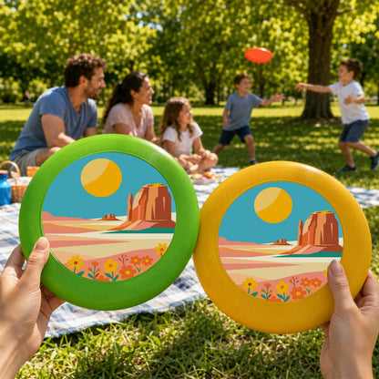 Sunny Coastal Cove (Paint by Numbers Flying Disc)