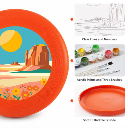 Sunny Coastal Cove (Paint by Numbers Flying Disc)