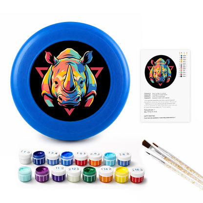 Neon Rhino (Paint by Numbers Flying Disc)