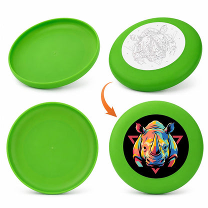 Neon Rhino (Paint by Numbers Flying Disc)