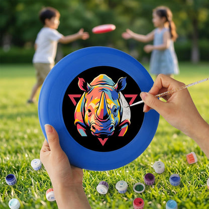 Neon Rhino (Paint by Numbers Flying Disc)