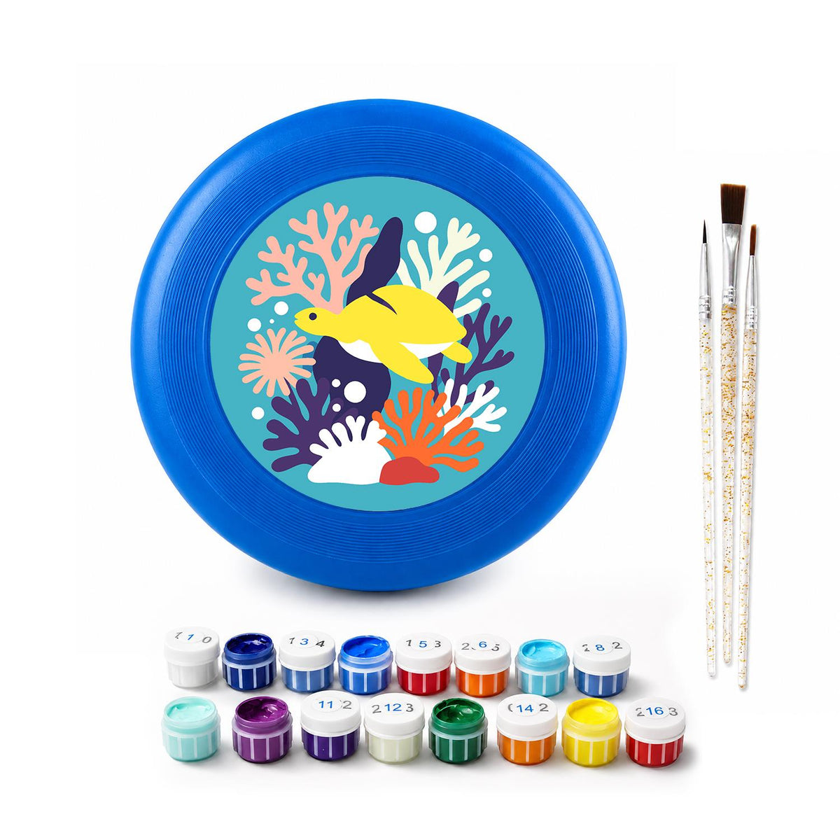 Coral Reef Fish (Paint by Numbers Flying Disc)