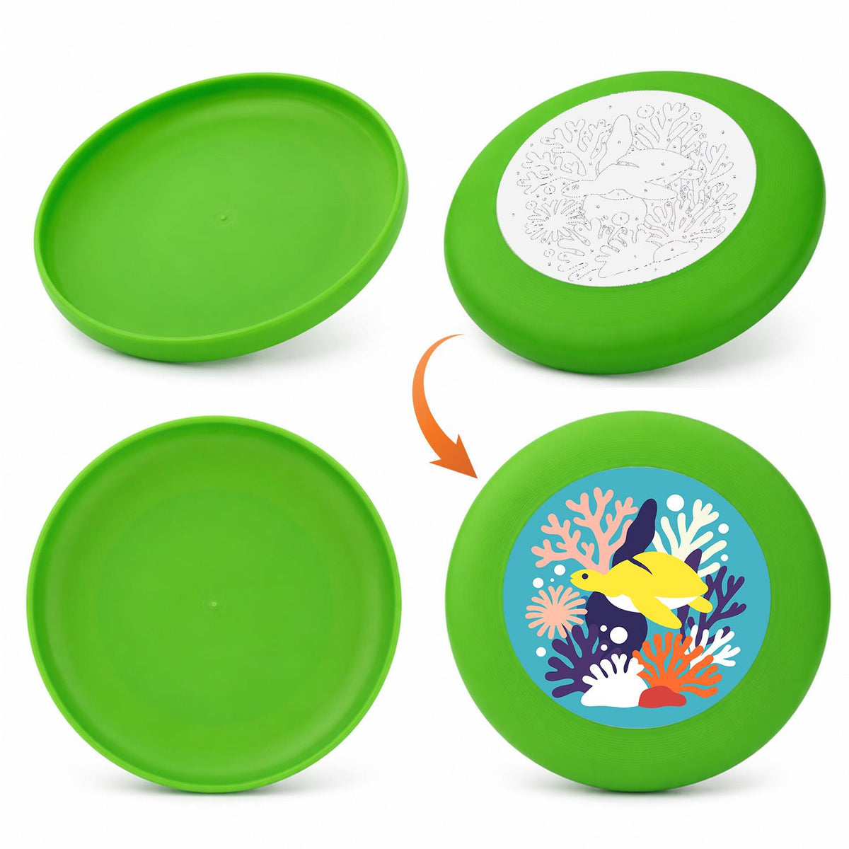 Coral Reef Fish (Paint by Numbers Flying Disc)