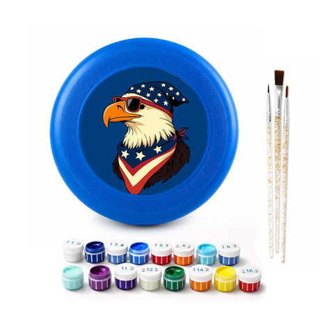 Patriotic Eagle (Paint by Numbers Flying Disc)