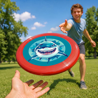 Grinning Blue Shark (Paint by Numbers Flying Disc)