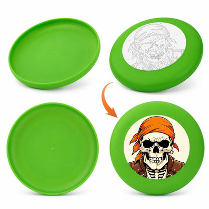 Orange Bandana Skull (Paint by Numbers Flying Disc)