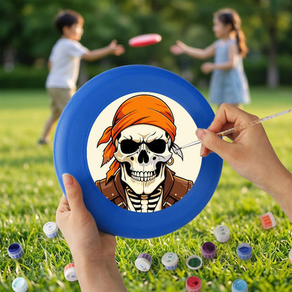 Orange Bandana Skull (Paint by Numbers Flying Disc)