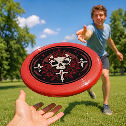 Gothic Skull and Crosses (Paint by Numbers Flying Disc)