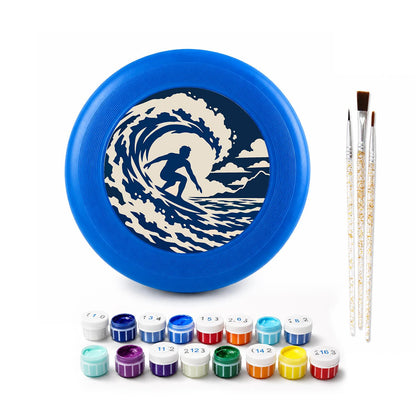 Surfer in the Wave (Paint by Numbers Flying Disc)