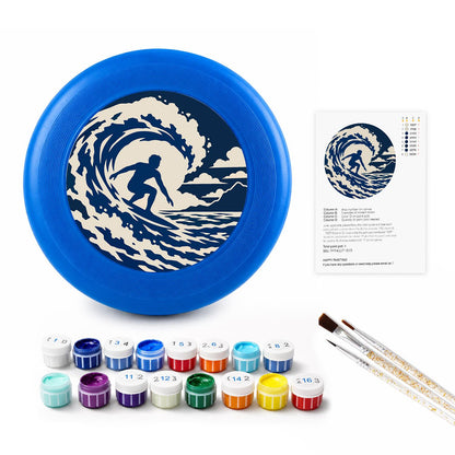 Surfer in the Wave (Paint by Numbers Flying Disc)