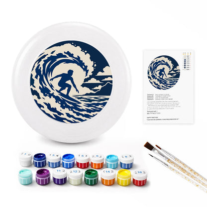 Surfer in the Wave (Paint by Numbers Flying Disc)