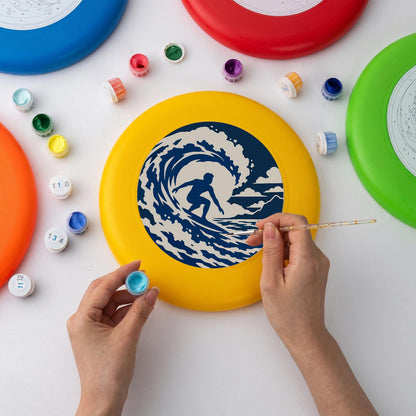 Surfer in the Wave (Paint by Numbers Flying Disc)