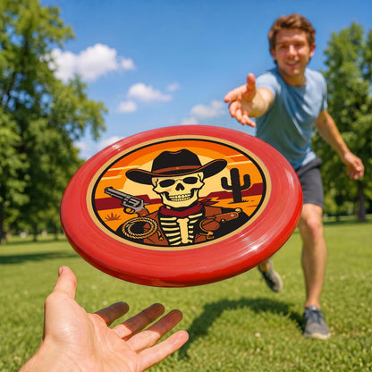 Desert Cowboy Skeleton (Paint by Numbers Flying Disc)