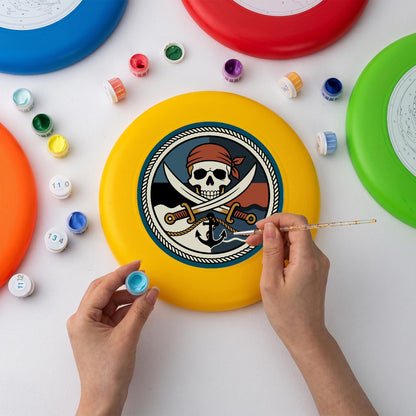 Pirate Skull and Swords (Paint by Numbers Flying Disc)