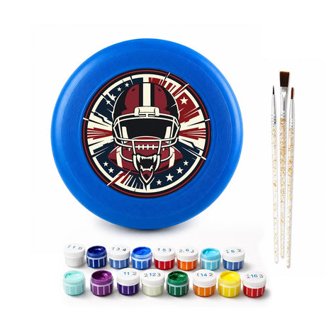 Football Helmet Emblem (Paint by Numbers Flying Disc)