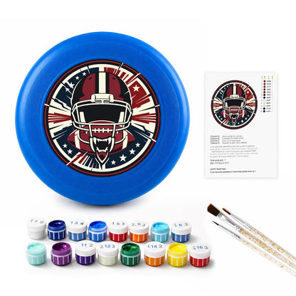 Football Helmet Emblem (Paint by Numbers Flying Disc)