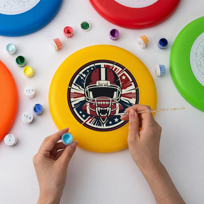 Football Helmet Emblem (Paint by Numbers Flying Disc)