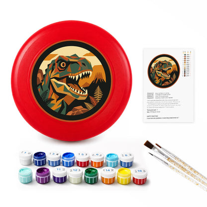 Dinosaur at Sunset (Paint by Numbers Flying Disc)