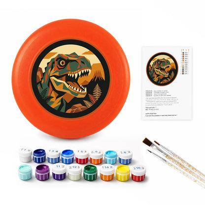 Dinosaur at Sunset (Paint by Numbers Flying Disc)