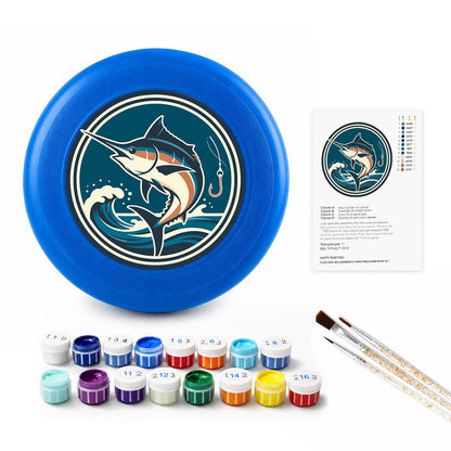 Leaping Marlin (Paint by Numbers Flying Disc)