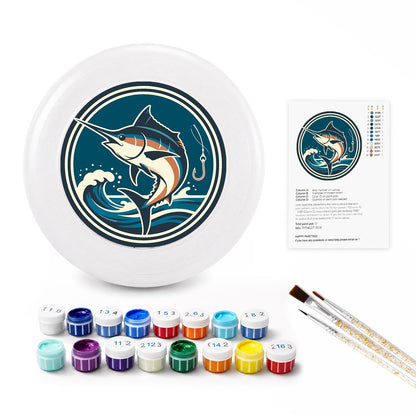 Leaping Marlin (Paint by Numbers Flying Disc)