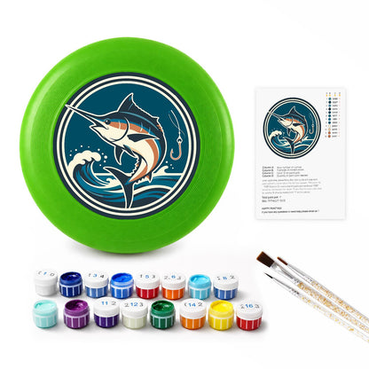 Leaping Marlin (Paint by Numbers Flying Disc)