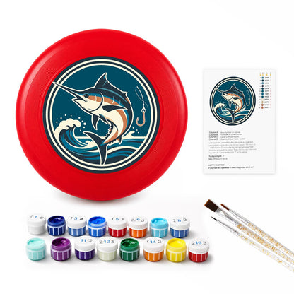Leaping Marlin (Paint by Numbers Flying Disc)