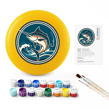 Leaping Marlin (Paint by Numbers Flying Disc)
