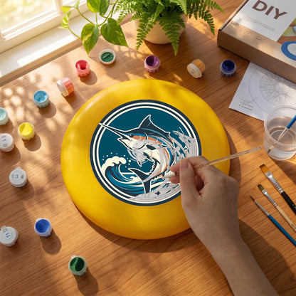 Leaping Marlin (Paint by Numbers Flying Disc)