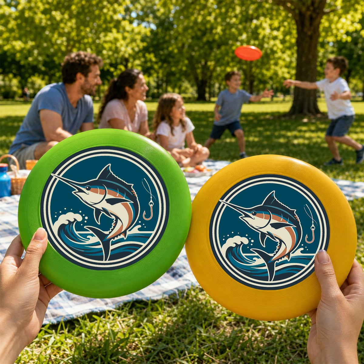 Leaping Marlin (Paint by Numbers Flying Disc)