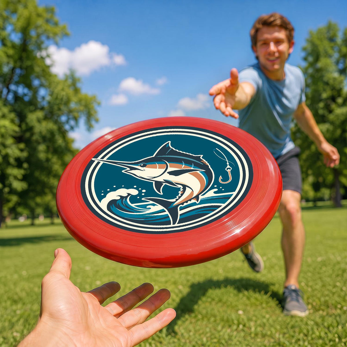 Leaping Marlin (Paint by Numbers Flying Disc)