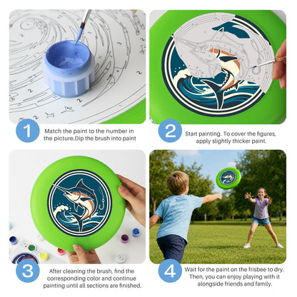 Leaping Marlin (Paint by Numbers Flying Disc)