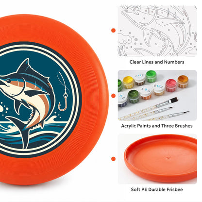 Leaping Marlin (Paint by Numbers Flying Disc)