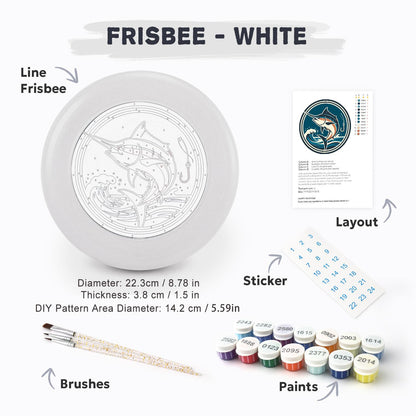 Leaping Marlin (Paint by Numbers Flying Disc)