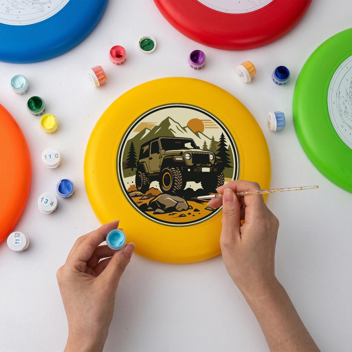 Off-Road Adventure (Paint by Numbers Flying Disc)