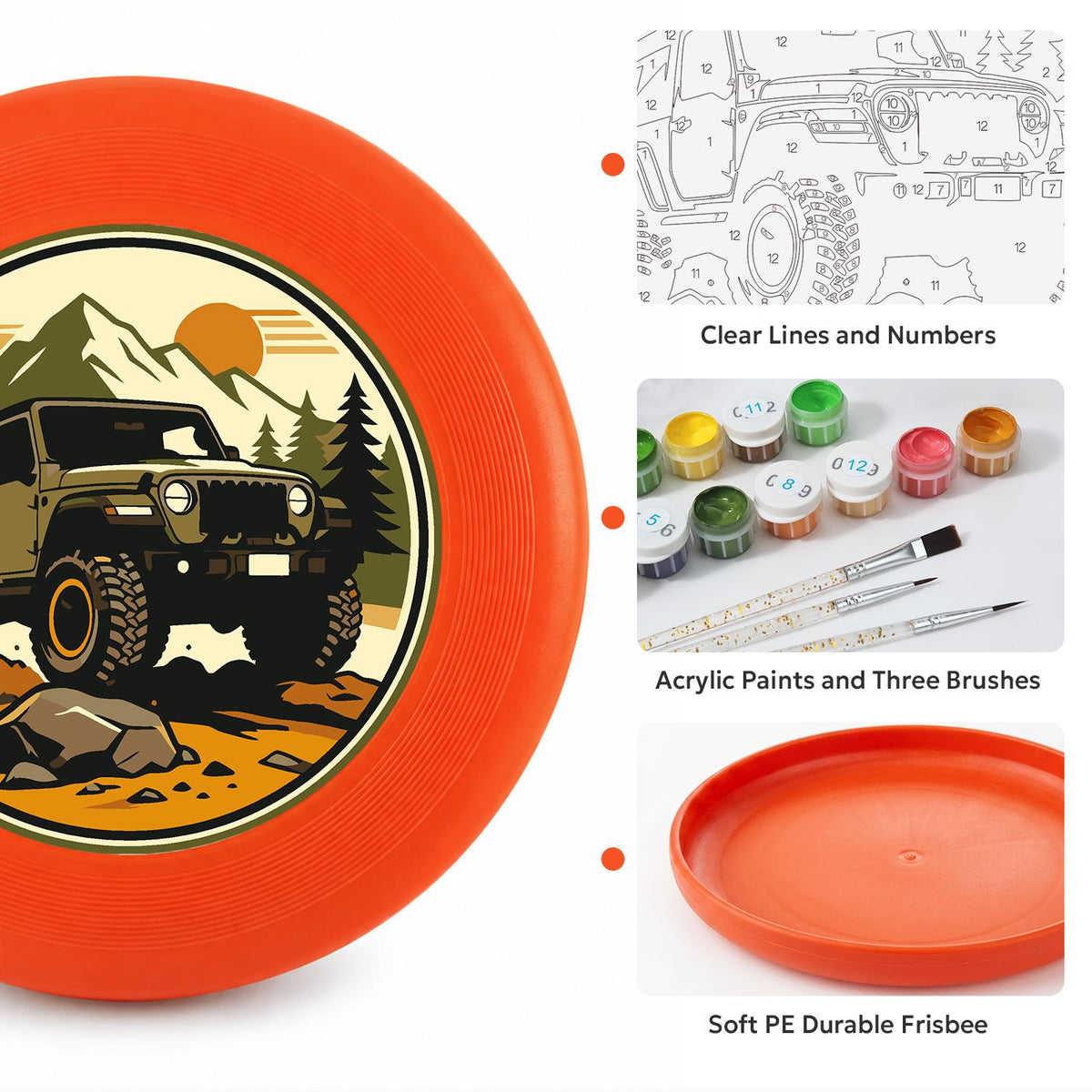 Off-Road Adventure (Paint by Numbers Flying Disc)