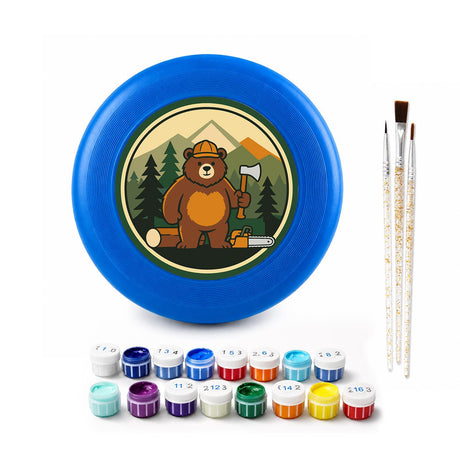 Woodland Bear (Paint by Numbers Flying Disc)