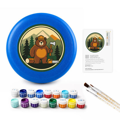 Woodland Bear (Paint by Numbers Flying Disc)
