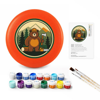 Woodland Bear (Paint by Numbers Flying Disc)