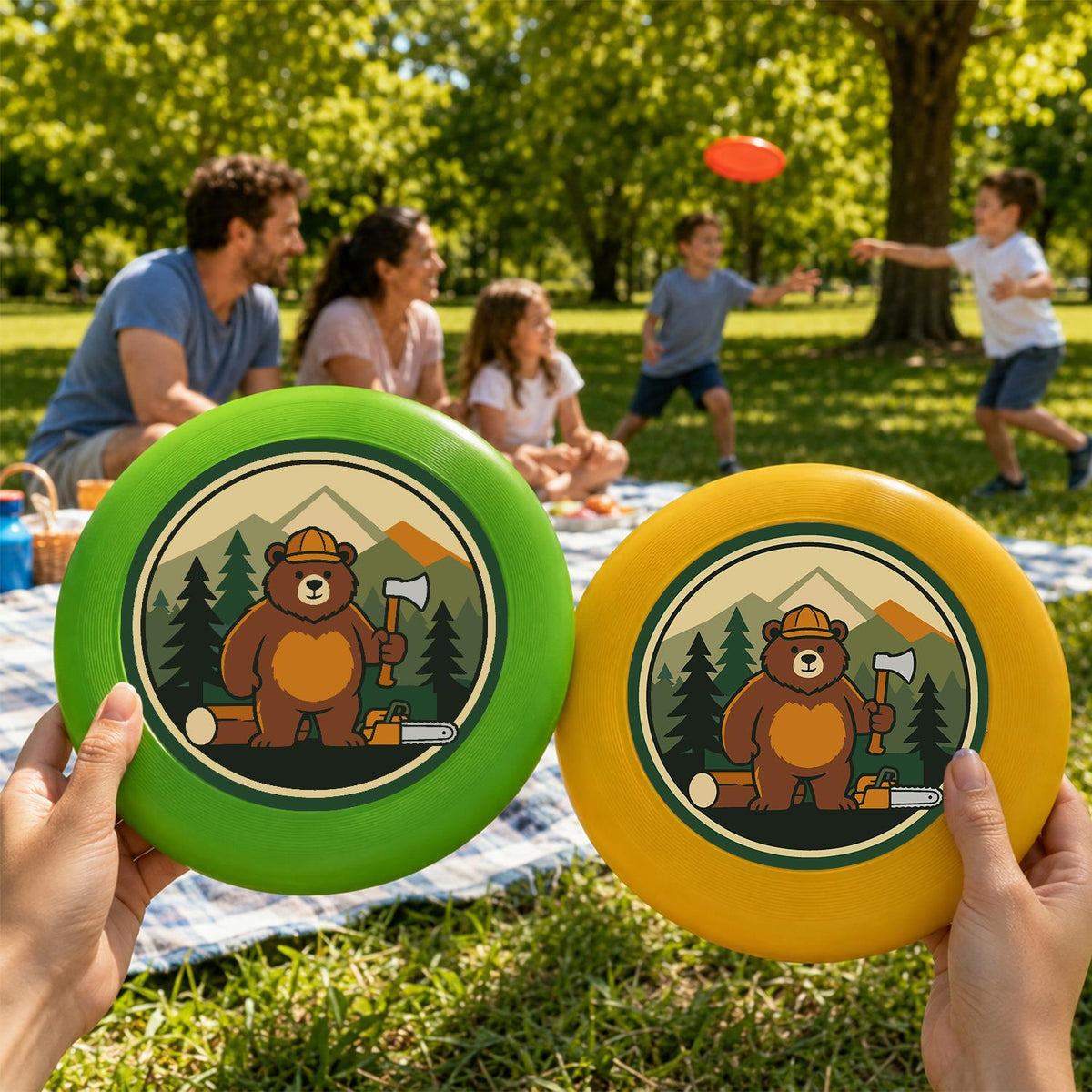 Woodland Bear (Paint by Numbers Flying Disc)