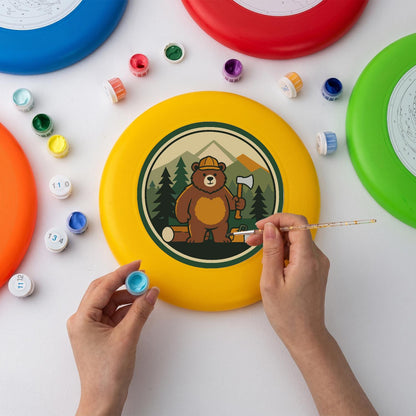 Woodland Bear (Paint by Numbers Flying Disc)