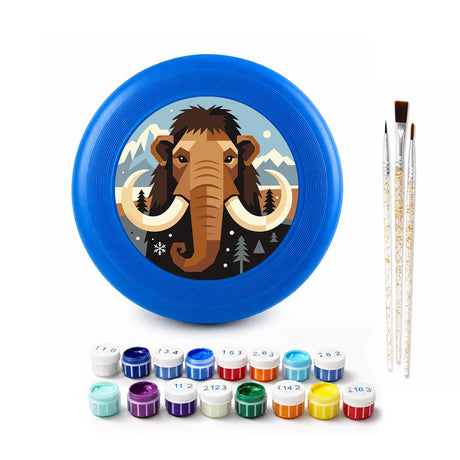 Mountain Mammoth (Paint by Numbers Flying Disc)