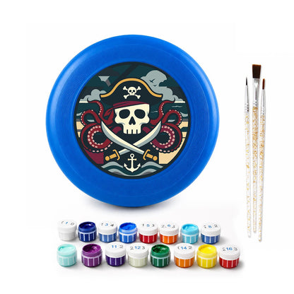 Pirate Captain Emblem (Paint by Numbers Flying Disc)