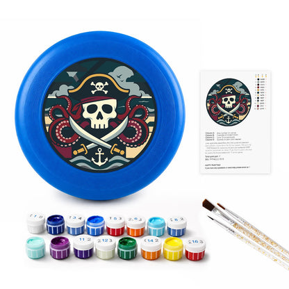 Pirate Captain Emblem (Paint by Numbers Flying Disc)