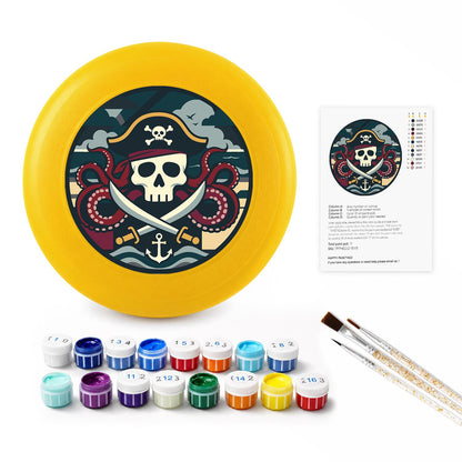 Pirate Captain Emblem (Paint by Numbers Flying Disc)