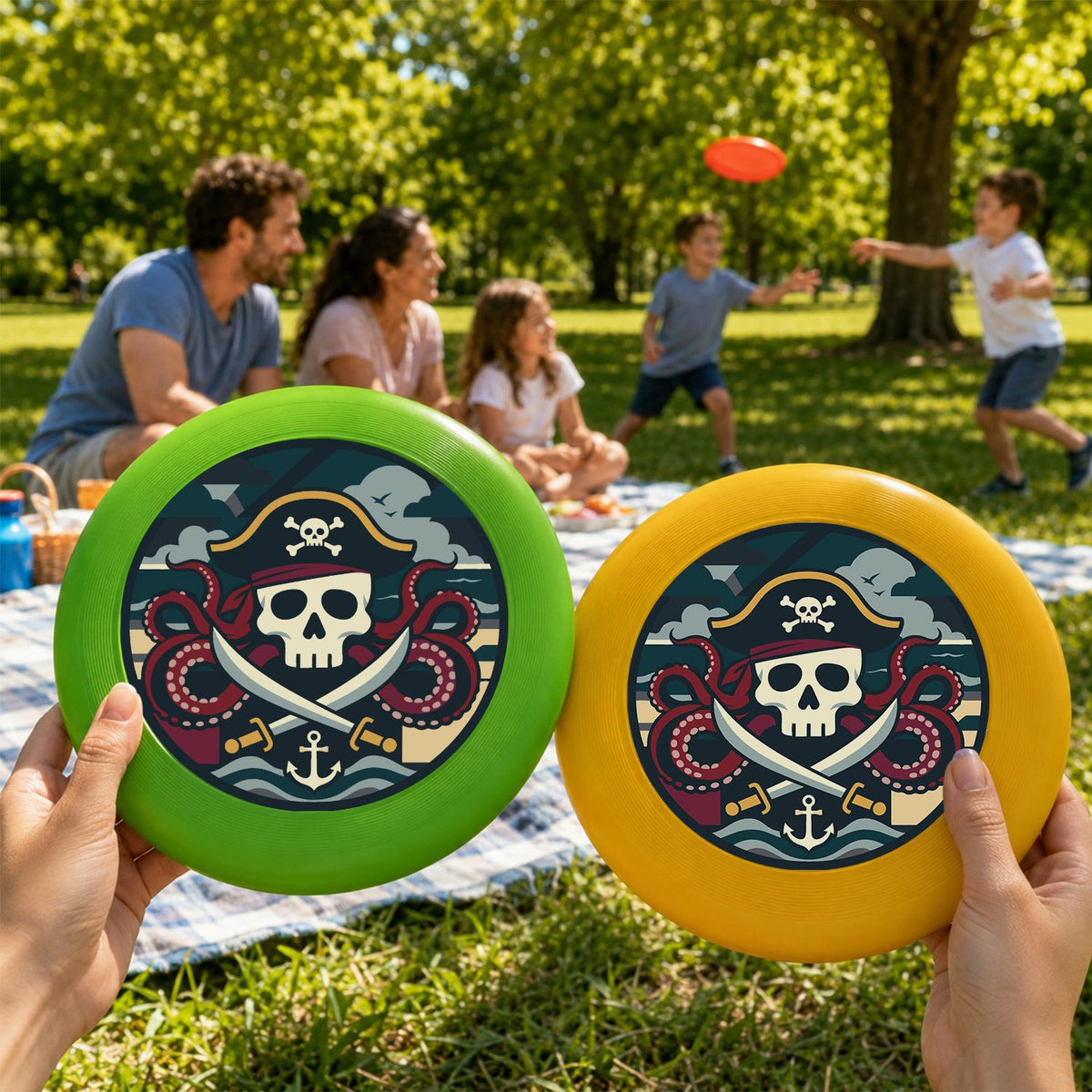 Pirate Captain Emblem (Paint by Numbers Flying Disc)