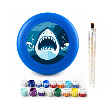 Deep Blue Shark (Paint by Numbers Flying Disc)