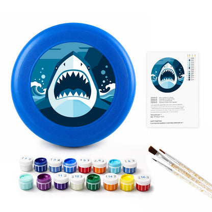 Deep Blue Shark (Paint by Numbers Flying Disc)