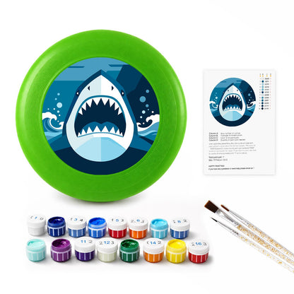 Deep Blue Shark (Paint by Numbers Flying Disc)