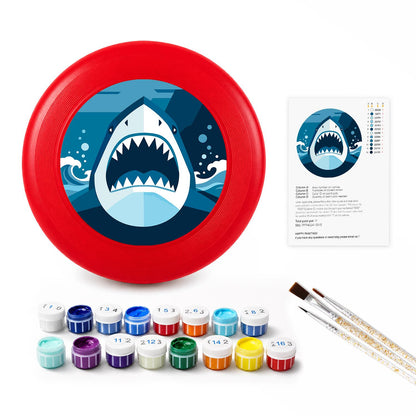 Deep Blue Shark (Paint by Numbers Flying Disc)